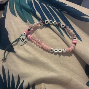 Halloween “Boo” phone charm wristlet